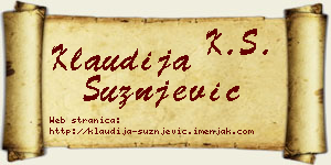 Klaudija Sužnjević vizit kartica